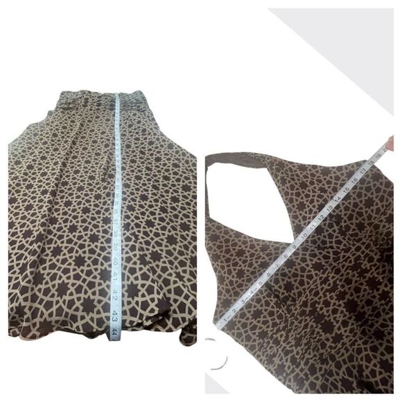 London Times Halter Dress Sz 12 Brown/Taupe NWT - Picture 8 of 9